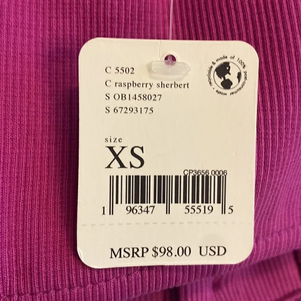 NWT- Free People Have My Heart Tank in Raspberry Sherbert -Size XS
